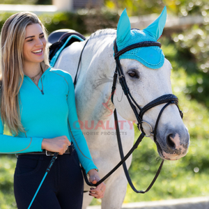 Gorro de oreja de caballo de ganchillo transpirable, diseño lavable ligero, hecho en Pakistán, gorro de mosca Ecuestre para mayor comodidad - Product Image 3