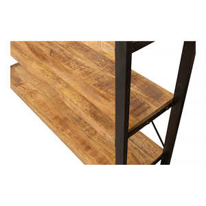 Mangohouten Britt Bibliothèque 120 cm Étagère en bois durable et élégante - Product Image 3