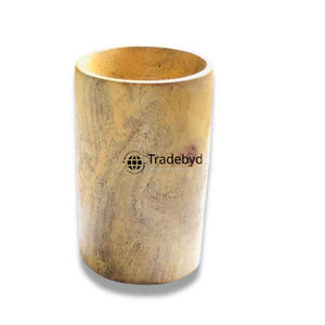 Vidrio de madera decorativo para mesa de comedor Taza hecha a mano ecológica para regalar por Tradebyd - Product Image 1