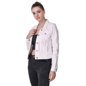 Chaqueta de Mezclilla de Invierno de Lujo para Mujer, Forro de Poliéster Transpirable de Alta Calidad, Color Personalizable, Estilo Urbano - Product Image 3