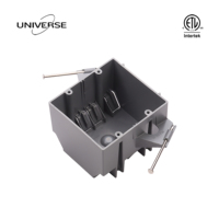 Boîtier électrique en plastique gris homologué ETL UNIVERSE, double compartiment, nouveau boîtier de jonction 32 Cu. Pouces