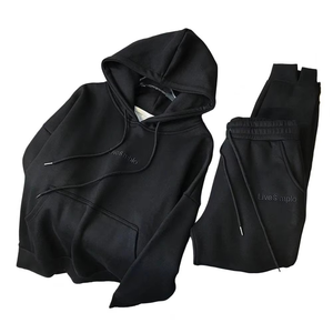 Conjunto Deportivo de Dos Piezas para Hombre y Mujer, Colección Invierno 2025, Sudadera con Capucha y Pantalones Deportivos, Ropa Deportiva de Marca - Product Image 1