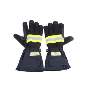 Cut Resistant Flame Retardant Fireman Safety Structural Firefighter <b>Gloves</b> - Product Image 3