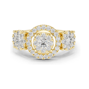 Bague pour femme en diamant de laboratoire 1,02 CT, clarté VVS-VS EF, or 18 carats, 14 carats, 10 carats et argent 925, or rose, or jaune, or blanc - Product Image 2