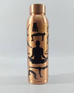 Bouteille en cuivre pur de haute qualité disponible dans différents styles Bouteille d'eau en cuivre avec emballage de qualité supérieure - Product Image 6