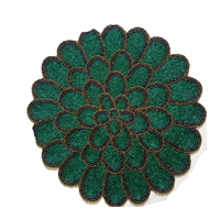 Napperons et tasse dernier modèle rencontrés avec perles de verre napperons de table à manger à vendre par les exportateurs indiens