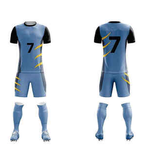 Conjunto de Jersey de fútbol unisex de verano e invierno, uniformes de fútbol personalizados de calidad, fábrica al por mayor desde Tailandia, OEM disponible - Product Image 1