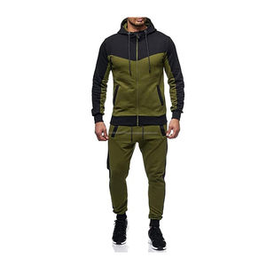 Survêtements pour hommes Ensemble Full Zip Sweatsuit Outdoor Jogging Hommes Survêtements - Product Image 1