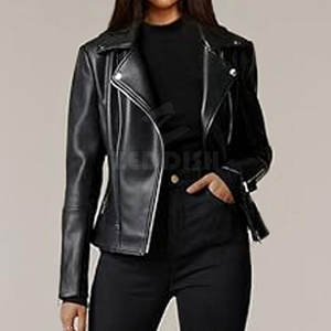 Chaqueta de moto personalizada de fabricante para mujer, diseño de moda para ropa de calle, talla grande, transpirable, tejido, patrón sólido, Invierno - Product Image 4