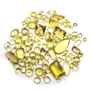 Piedras Preciosas de Cuarzo Limón Natural de Alta Calidad, Corte Mixto, Color Amarillo, Tratadas con Cera/Aceite, Sueltas para Joyería - Product Image 1