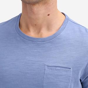 Camiseta personalizada de alta calidad al por mayor 100% algodón cuello redondo impresión personalizada hombres bolsillo camiseta - Product Image 2