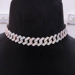 Pulsera Cubana de Lujo con Incrustaciones de Moissanita, Chapada en Rodio, Joyería Ortodoxa de Hip Hop, Regalo para Fiestas, 35 Quilates - Product Image 1