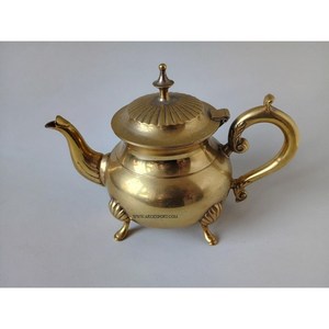 Gold Shiny Finishing Arabic Tea <b>Coffee</b> Serving Kettle Capacity <b>Metal</b> & Brass Drink Ware Dallah <b>Pots</b> High Quality Low Price - Product Image 1
