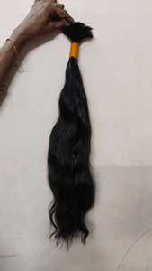 Cheveux indiens bruts directement d'Inde, tissage de cheveux humains 100 vierges ondulés droits Remy, cheveux bruts bouclés non traités à cuticule alignée - Product Image 5
