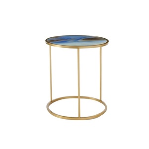 Mesa de centro hecha a mano, mesa de centro de aluminio pulido brillante plateado, lugares de lujo, restaurantes y cafetería, mesa auxiliar - Product Image 6