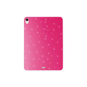 Coque arrière protectrice en coton brillant et scintillant Netzy pour iPad Air 11 (2024) rose foncé - Product Image 1