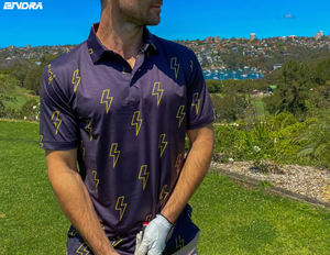 การออกแบบระบายอากาศฟรีระเหิดกีฬาเสื้อยืดกอล์ฟแห้งเร็วเสื้อโปโลผู้ชาย - Product Image 5