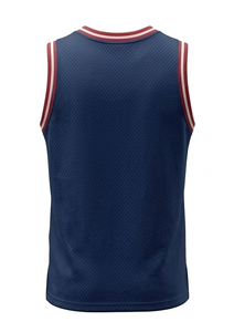 Camiseta Deportiva sin Mangas de Malla Transpirable Personalizada para Baloncesto para Hombre - Product Image 3