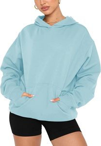 Femmes Casual Hoodies Sweats Polaire Surdimensionné À Manches Longues Tops Mignon Lâche Y2K Pulls avec Poche - Product Image 2