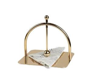 Servilletero decorativo de hierro fundido con diamantes Vintage, dispensador de servilletas de baño dorado para exteriores, soporte de pañuelos de Metal para fiesta de cóctel - Product Image 5