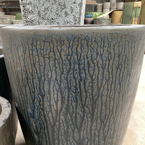 Urne en céramique émaillée résistante au gel, pot de jardin fait à la main, durable, écologique, avec trou de drainage extérieur, personnalisable pour la maison - Product Image 4