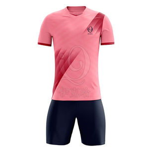 Ensemble d'uniformes de football unisexes en gros – Tenue de sport durable avec maillot respirant à manches courtes pour équipes (92) - Product Image 1