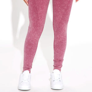 Leggings taille haute pour femmes Dernier style décontracté Matériau respirant Couleur unie Logo personnalisé pour la salle de sport et le yoga - Product Image 6