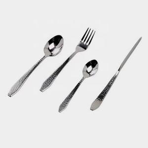 High Quality Stainless Steel Spoon Modern Design Heavy Gauge Mirror Polish Ergonomic <b>Wood</b> <b>Handle</b>-Cutlery Flatware Set for Hotel - Product Image 2