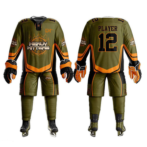 Uniforme de hockey sur glace 100% polyester de haute qualité, ensembles sur mesure avec étirement dans les quatre sens et séchage rapide pour l'équipe à prix raisonnable - Product Image 4