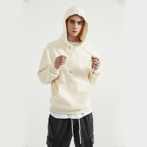 Sweat-shirt à capuche unisexe doublé en polaire avec logo personnalisé Sweats à capuche unis pour hommes Hiver chaud et décontracté Streetwear - Product Image 4