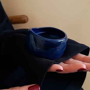 Gros pas cher coloré épaissir gros bracelets en résine à la mode grand bracelet en acrylique à texture carrée irrégulière par f s i - Product Image 3