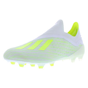 Zapatos de Fútbol Adidas X 18+ para Hombre, para Terreno Firme, Color Blanco/Amarillo/Blanco Roto |   100% Auténtico - Product Image 1