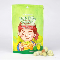 Vietnam fabrieks prijs op maat gemaakte 3.5 Mylar zakken op maat bedrukt staande pouch geurdicht hitte verzegelde vacuüm verzegelde voedsel zak met mat glazuur en ritssluiting