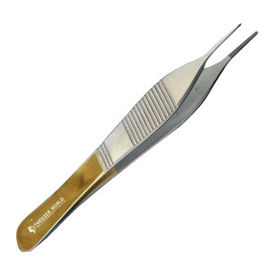 Pince à tissus TC Adson de qualité supérieure, 4,75 po (12 cm), instrument chirurgical dentaire - Product Image 2