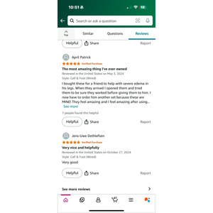 Massaggiatore per gambe a compressione d'aria medcursion con massaggiatore per polpacci e piedi - Product Image 2