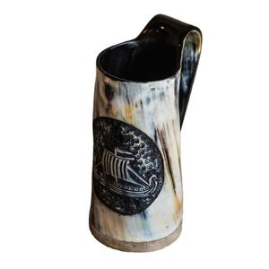 100% pour la tasse originale de corne à boire de Viking stock poli de vente chaude pour le vin pour le style de fête inspiré - Product Image 1