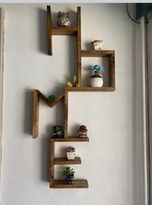 Article le plus tendance avec support en bois de forme multiple et étagères pour la décoration intérieure et murale - Product Image 6