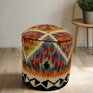 พรมทรง kilim แบบดั้งเดิมทำจากลูกปัดของชาวเติร์กที่ทำด้วยมือสำหรับใช้ตกแต่งในงานแต่งงาน - Product Image 2