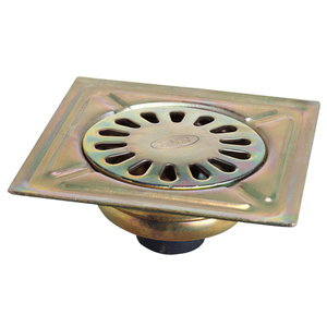 Sumidero in Acciaio Bicromato 250x250 mm. Toma da 90 mm. - Product Image 1