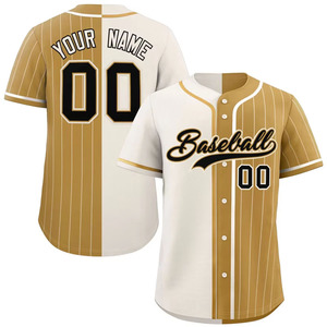 Venta al por mayor de camisetas de béisbol a rayas personalizadas a granel para hombres, camiseta de béisbol para jóvenes con nombre y número - Product Image 4