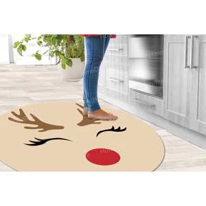 พรมลายกวางน่ารัก พรมพิมพ์ลาย: นุ่มสบาย, คริสต์มาส, ลายสัตว์, ตกแต่งบ้าน, ของตกแต่งส่วนตัว, พรมขนนุ่ม - Product Image 4