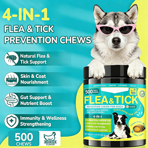 OEM/ODM 季節性ペット害虫予防 犬用ノミ・ダニ駆除チュアブル 簡単給餌 口腔ノミ駆除剤 - Product Image 4