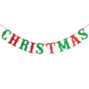Decoraciones Navideñas: Guirnalda con Banderines de Copos de Nieve y Purpurina para Árbol de Navidad - Product Image 5