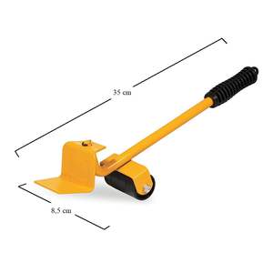Ergonomico 150kg di capacità manuale in acciaio sollevatore mobili 35x8.5cm 4 ruote per un facile trasporto di mobili per la pulizia della casa in movimento - Product Image 2
