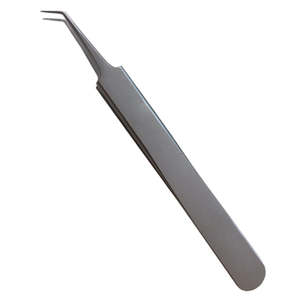 Lightweight High-Demand Stainless Steel <b>Eyelash</b> <b>Tweezers</b> with Pointed Tip Regular Length for Salon Use - Product Image 6