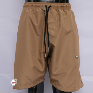 กางเกงขาสั้นสำหรับผู้ชายกางเกงขาสั้นผ้าโพลีเอสเตอร์แบบสั้นสำหรับใส่เล่นยิมระบายอากาศได้ดีสีพื้นสีน้ำตาลเข้มสำหรับฤดูร้อนปรับแต่ง2023 - Product Image 1