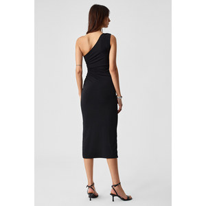 ETHIQUET BERINS Women's Asymmetric Neck Regular Sleeveless <b>Dress</b> - Product Image 6