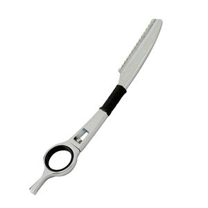 Ergonomic Plastic Single <b>Blade</b> Rotary Head Hair Thinning Razor Anti-Slip Handle Quick Layering Volume Control Tool for Face Use - Product Image 4