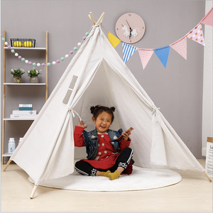 Tente de jeu pliable en toile de coton pour enfants, tente de jeu pop-up souple pour le jeu et les activités sportives pour les enfants de tous âges - Product Image 1
