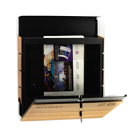 Boîte aux lettres murale en métal personnalisable style Art Déco, intelligente, minimaliste, pour appartement, OEM, idéale pour anniversaire, vente en gros